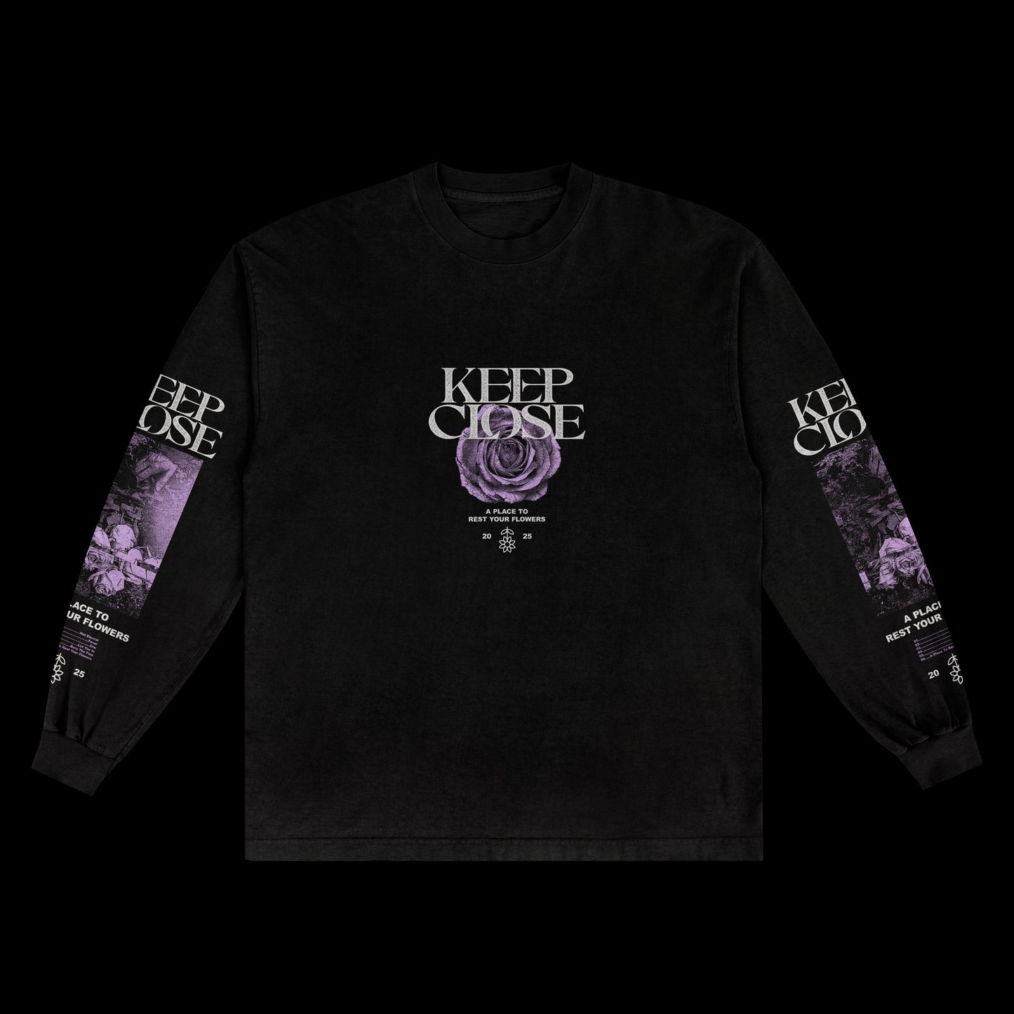 A Place To Rest Your Flowers Long Sleeve - Pink