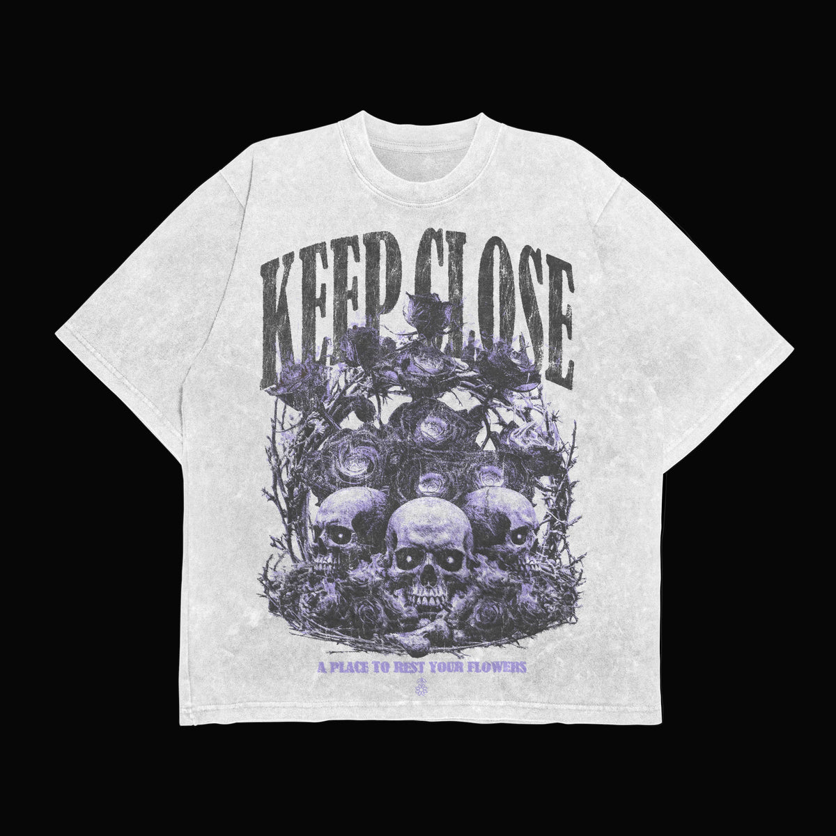 VINTAGE PURPLE SKULL TEE